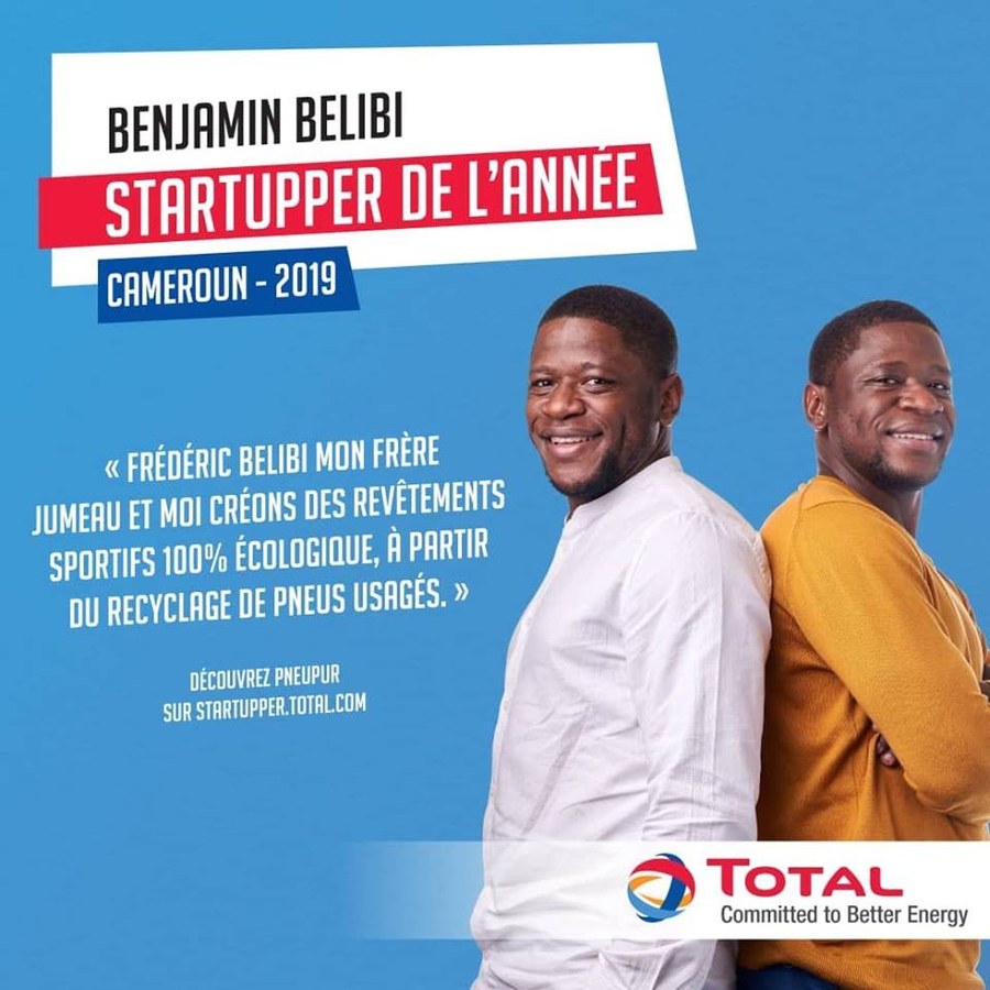 PNEUPUR, lauréat Startupper de l'année Cameroun 2019, challenge organisé par Total
